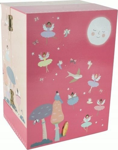 Kuti muzikore për bizhuteri Floss &amp; Rock Children Large Wardrobe, me sirtarë, për kalamaj, shumëngjyrëshe