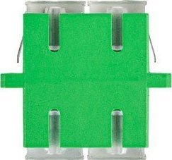 Adapter optik fibër Lanberg SM SC APC, dupleks, me kapak transparent, set 20 copë