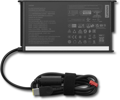Karikues laptopi Lenovo 4X21L38742, 230W, për brendësi, i zi
