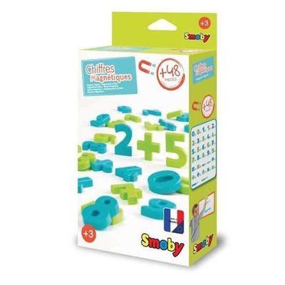 Set numrash magnetikë Smoby, 48 copë, për kalamaj 3+ vjeç