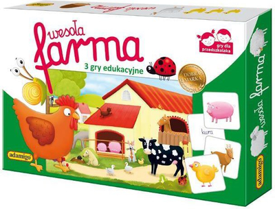 Loja shoqërore Adamigo Merry Farm, edukative për fëmijë, shumëngjyrëshe