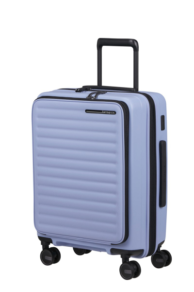 Valixhe Kabine Me 4 Rrota Samsonite Restackd 55/20 Cm, E Zgjerueshme Me Akses Të Lehtë Ngjyrë Lavender