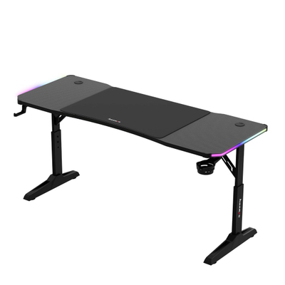 Tavolinë gaming Huzaro Hero 4.6 RGB, lartësi e rregullueshme, ndriçim RGB, e zezë