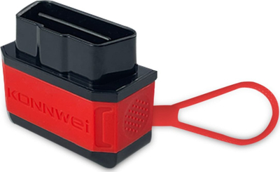 Skaner OBD2 KONNWEI KW906 KW905, Bluetooth, për Android dhe iOS, i zi me të kuqe