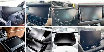 Film mbrojtës matte për ekran makine GRIZZ, Kia Stonic 8\" 2024, anti‑gjurma gishtash, transparent
