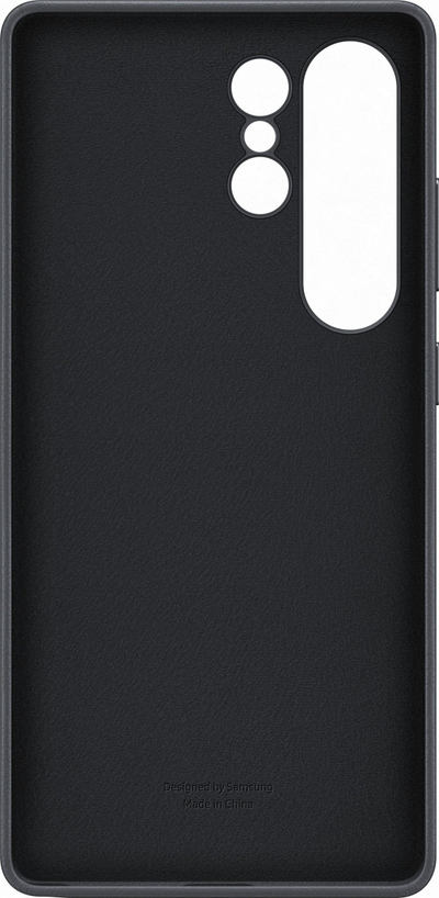Këllëf Samsung Kindsuit imitacion lëkure, për Galaxy S25, i zi