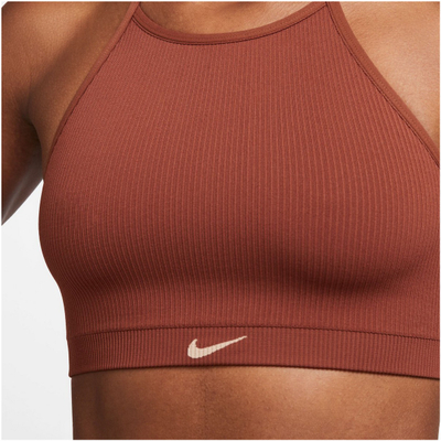 Reçipeta sportive Nike, bustier pa tela, rripa të kryqëzuar, e kuqe