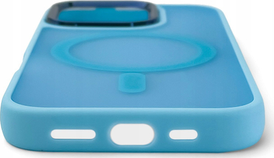 Mbrojtëse telefoni Fashion Case për iPhone 16, MagSafe, blu e çelët