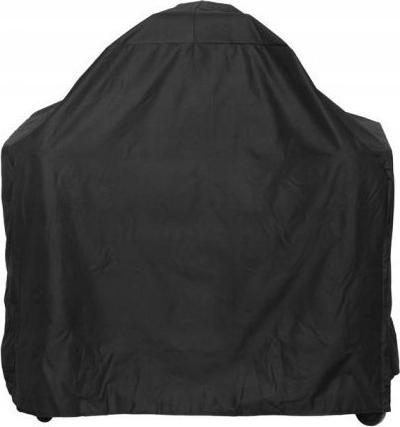 Mbulesë grilli Mustang Kamado L me tavolinë druri, 125 x 95 x 115 cm, mban UV, ngjyrë e zezë