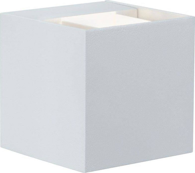 Aplickë murale Paulmann Cybo, LED 2x3W, IP65, 80x80mm, e bardhë