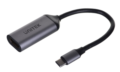 Adapter USB Unitek V1420A, USB C në HDMI, 4K 60Hz, gri