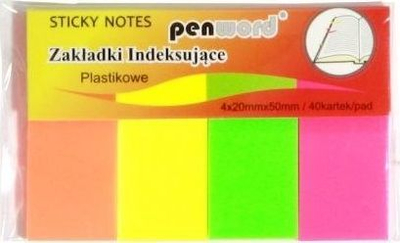 Blloqe shënimesh Penword, 4 x 40, 20 mm x 50 mm, shumëngjyrëshe