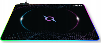 Mousepad AQIRYS Eclipse Medium, 450x400mm, RGB, i zi