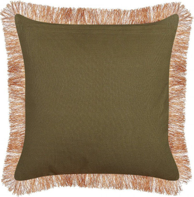 Jastëk dekorativ Beliani MITELLA, 45 x 45 cm, velvet me lule, blu
