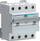 Диференцијален прекинувач Hager ADM406C, 4P, 6A 30mA, тип B, бел