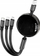Kabllo karikimi Hoco X78 3n1, USB A në Lightning Micro USB Type C, 1m, 2A, e zezë