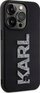 Kapak telefoni Karl Lagerfeld 3D Rubber Glitter Logo, për iPhone 15 Pro Max 6.7", i zi