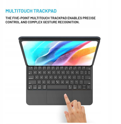 Навлака за тастатура FIXED Typee за Apple iPad 10.9" генерација 10, Bluetooth, USB C, црна