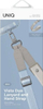 Rrip lanyard universal për telefon Uniq Vista Duo, magnetik, blu me bezhë