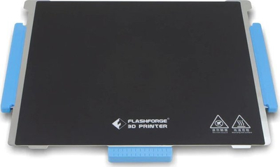 Fletë suste për 3D printer Flashforge Adventurer 4, metal fleksibël, sipërfaqe e ashpër, gri