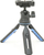 Tripod mini Slik MULTI-POD, trefkëmbësh i vogël, me kokë që rrotullohet, i zi me blu