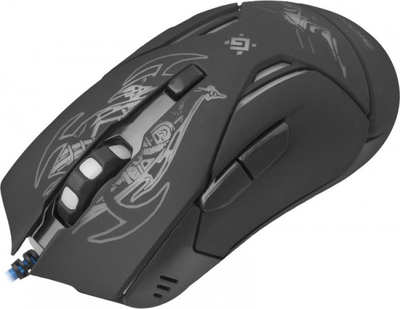 Maus gaming Defender Bionic GM-250L, 3200 DPI, me kabllo USB, i zi me ndriçim