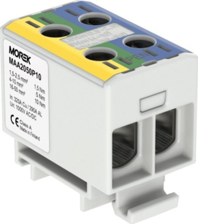 Terminal universal elektrik MOREK OTL-PEN50 MAA2050P10, 1.5-50mm², 1000V, verdhë jeshil dhe blu