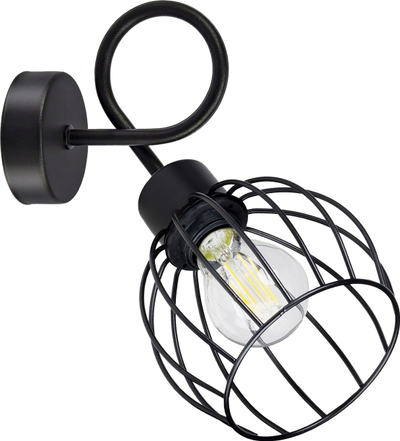 Applikë muri Adviti Marbella, E27, 60W, e zezë