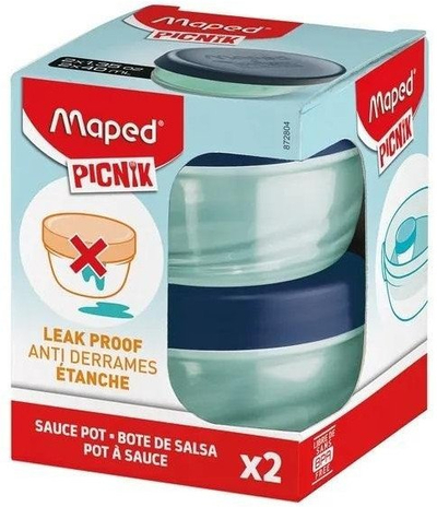 Set kuti drekë Maped Picnik Origins, për salca dhe dip, 2 copë, transparente