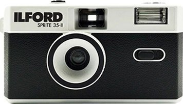 Aparat fotografik me film Ilford Sprite 35 II, i ripërdorshëm, black and silver