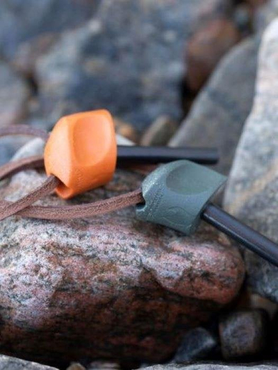 Shkëndijues zëvendësues Light My Fire FireSteel për FireKnife Bio, 60mm, bioplastikë me fibra kokosi, jeshile Sage