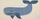 Tapet për kalamaj SELAI Cotton Kids Whale, 80x150cm, pambuk, bezhë dhe blu