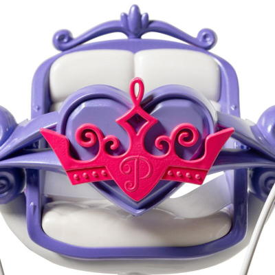Biçikletë për kalamaj Huffy Disney Princess 22494W, 12", me rrota ndihmëse, rozë vjollcë