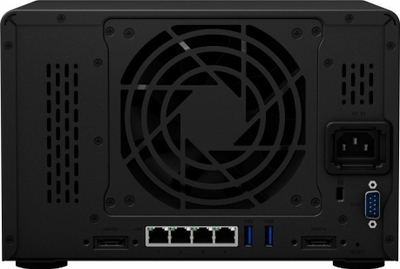 Regjistrues rrjeti Synology DVA3221, 4 slote HDD, AI video‑analizë, i zi