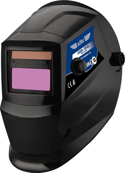 Helmeta saldimi Lider 380S, auto-errësim, True Color, e zezë