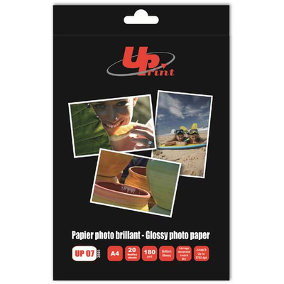 Letër fotografike UPrint për printer UP07, A4, 180g/m2, 20 fletë
