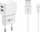 Karikues Goobay JAB-5957203, 2x USB A, 2.4A, me 2 kabllo Lightning, i bardhë