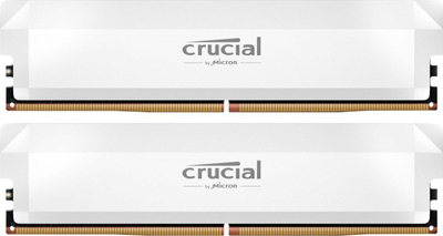 Memorie RAM Crucial Pro CP2K16G64C38U5W, 32GB DDR5 6400MHz, CL38, e bardhë