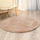 Округол килим Round Carpet Rabbit Silky Fur 90, 90cm, полиестер, топла беж