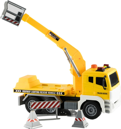 Lodër ndërtimi Maksik Construction Vehicle With Basket Lift, me platformë ngritëse, me drita