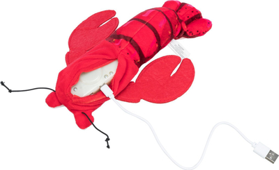 Lodër për mace Trixie Wriggle Shrimp, 23 cm, me catnip, e kuqe