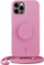 Mbulesë telefoni PopSockets Case JE PopGrip, për iPhone 12 Pro Max 6.7", me litar, rozë pastel
