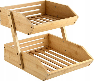 Raft kuzhine Kesper me 2 kate, bambu, ngjyrë natyrale