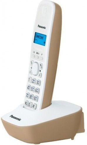 Telefon fiks pa tel Panasonic, me ekran LCD, memorie për 50 numra, i bardhë
