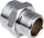 Përshtatës reduktues krom Hydroland, 1/2" në 3/8", metalik, ngjyrë argjendi