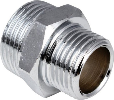Përshtatës reduktues krom Hydroland, 1/2" në 3/8", metalik, ngjyrë argjendi