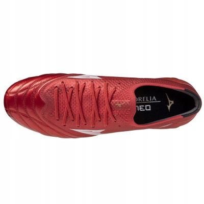 Këpucë futbolli Mizuno Morelia Neo IV Beta Elite FG, për meshkuj, taban FG, të kuqe