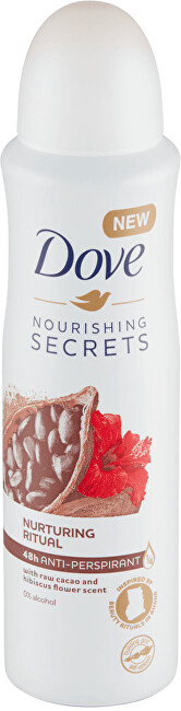Antiperspirant DoveRaw Coco & Hibiscus 48h, 150 ml