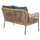 Sofa e jashtme 2-ulëse Baffin (HM6054.03), bezhë