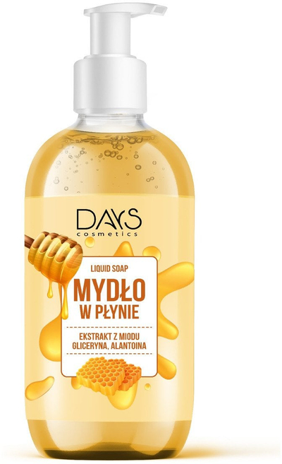 Sapun i lëngshëm DAYS COSMETICS, me ekstrakt mjalti, 300 ml, transparent